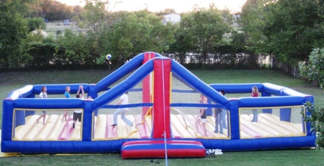 Inflatable Volleyball Court in Hill Park