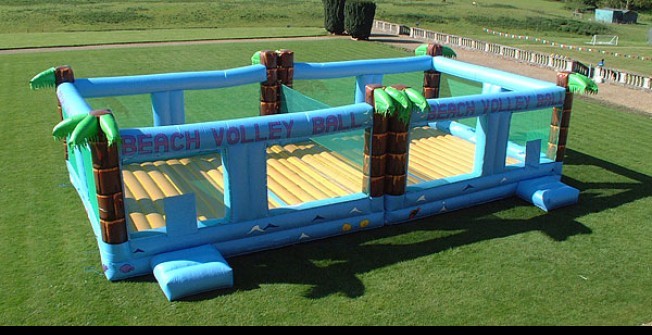 Inflatable Beach Volleyball Court Hire - Lichfield Entertainments UK